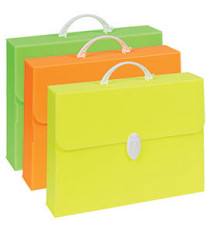 Valigetta Polionda Fluo - 28x39cm - dorso 8cm - colori assortiti - Favorit