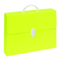 Valigetta Polionda Fluo - 28x39cm - dorso 8cm - colori assortiti - Favorit