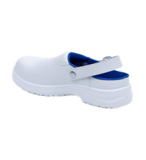 Calzatura sabot Maubec 4 SB FO EA SR - microfibra - numero 43 - bianco - Deltaplus