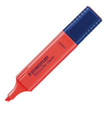 Evidenziatore - Textsurfer Classic - punta a scalpello - tratto1 - 5 mm - rosso - Staedtler