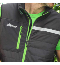 Gilet Wall - taglia XXL - PL - grigio/verde - U-Power
