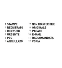 Timbro Printy 4.0 Eco 4822 Polinome - 12 diciture - 4 mm - autoinchiostrante - Trodat