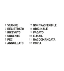 Timbro Printy 4.0 Eco 4822 Polinome - 12 diciture - 4 mm - autoinchiostrante - Trodat