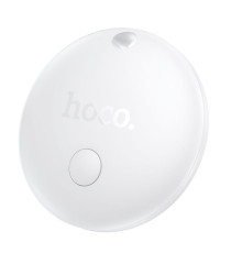 Localizzatore gps Hoco E93A bianco compatibile con Google Find My Device, autonomia fino a 8 mesi, piccolissimo e peso 6,8gr