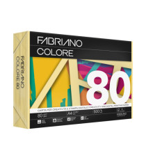 Carta Fabriano Colore - A3 - 80 gr - colori tenui banana - Fabriano - conf. 250 fogli