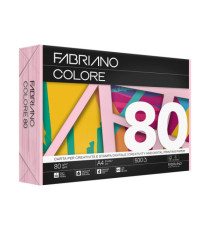 Carta Fabriano Colore - A3 - 80 gr - colori tenui rosa - Fabriano - conf. 250 fogli