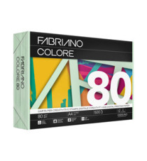 Carta Fabriano Colore - A3 - 80 gr - colori tenui verde chiaro - Fabriano - conf. 250 fogli