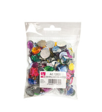 Gemme Kristall - colori e forme assortiti - DECO - conf. 250 pezzi