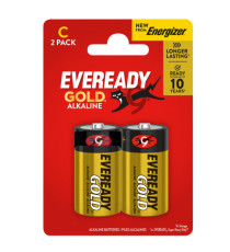 Pila mezzatorcia - C - LR14 - Eveready Gold- alcalina - Energizer - blister 2 pezzi