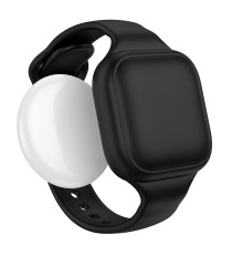 Localizzatore gps a braccialetto Hoco E91E nero compatibile con Google Find My Device, autonomia 12 mesi, ideale per bambini