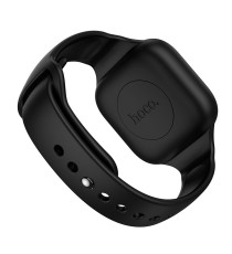 Localizzatore gps a braccialetto Hoco E91E nero compatibile con Google Find My Device, autonomia 12 mesi, ideale per bambini