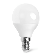 Lampadina led G45 6W attacco E14 510 lumen 4000K luce naturale, misura D45xH80mm Equivalenza lampada incandescente 42W