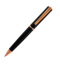 Penna a sfera Linea Impressa - punta M - nero/rosegold - Monteverde