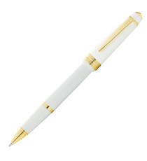 Penna roller Bailey Light - punta F - fusto bianco/oro - Cross