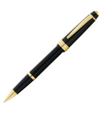 Penna roller Bailey Light - punta F - fusto nero/oro - Cross