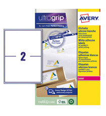 Etichette adesive L7168 - in carta - angoli arrotondati - laser - permanenti - 199,6 x 143,5 mm - 2 et/fg - 15 fogli - b