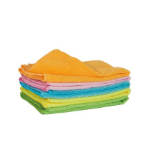 Panno in microfibra - multiuso - 40x40 cm - colori assortiti - Perfetto - conf. 5 pezzi
