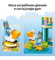 Lego Bluey - Divertimento al parco giochi di Bluey e Chloe - Lego 11201 con 2 Minifigure, Saliscendi, Scivolo 104pz Anni 4+
