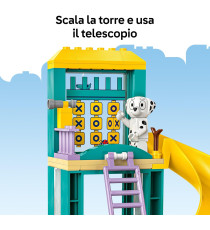 Lego Bluey - Divertimento al parco giochi di Bluey e Chloe - Lego 11201 con 2 Minifigure, Saliscendi, Scivolo 104pz Anni 4+