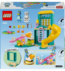 Lego Bluey - Divertimento al parco giochi di Bluey e Chloe - Lego 11201 con 2 Minifigure, Saliscendi, Scivolo 104pz Anni 4+