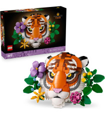 Lego Art - Collezione animali – Tigre - Lego 31217 con Fiori e Piante Botaniche Decorative Anni 18+ 744pz