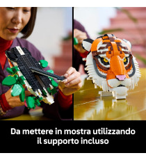 Lego Art - Collezione animali – Tigre - Lego 31217 con Fiori e Piante Botaniche Decorative Anni 18+ 744pz