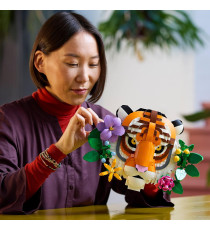 Lego Art - Collezione animali – Tigre - Lego 31217 con Fiori e Piante Botaniche Decorative Anni 18+ 744pz