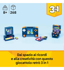 Lego Creator 3in1 - Console di gioco retrò - Lego 31380 Cabinato Arcade o Computer con Tastiera e Mouse Anni 8+ 368pz