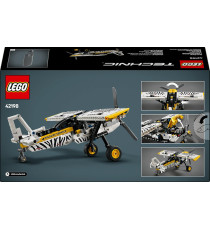 Lego Technic - Aereo Bush - Lego 42198 Veicolo con Elica Rotante, Ali Regolabili,Motore a Pistoni Anni 8+ 333pz