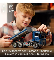 Lego Technic - Autocarro con cassone ribaltabile - Lego 42203 Camion con Sterzo e Funzioni Anni 9+ 462pz
