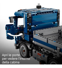 Lego Technic - Autocarro con cassone ribaltabile - Lego 42203 Camion con Sterzo e Funzioni Anni 9+ 462pz