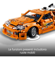Lego Technic - Fast and Furious Toyota Supra MK4 - Lego 42204 con Motore 6 Cilindri e Portiere Apribili Anni 9+ 810pz
