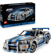 Lego Technic - Auto Nissan Skyline GT-R (R34) 2 Fast 2 Furious - Lego 42210 con Funzione di Derapata Anni 18+ 1410pz