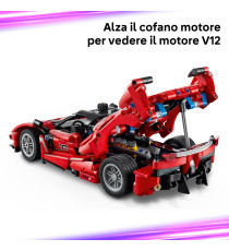 Lego Technic - Ferrari FXX K - Lego 42212 Motore V12, Differenziale e Pistoni Mobili Anni 10+ 897pz