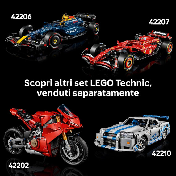 Lego Technic - Auto da corsa Ford GT40 MKII 1966 - Lego 42223 Motore V8, Dettagli e Livrea Originali Anni 18+ 793pz