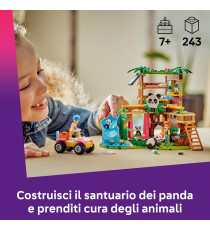 Lego Friends - Il Santuario dei Panda - Lego 42648 Casa sull'Albero Veicolo ATV 2 Mini e 3 Panda 243pz Anni 7+
