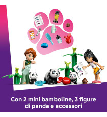 Lego Friends - Il Santuario dei Panda - Lego 42648 Casa sull'Albero Veicolo ATV 2 Mini e 3 Panda 243pz Anni 7+