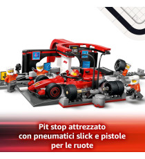 Lego City - Go-kart e piloti - Lego 60400 Pitstop e meccanici con monoposto Ferrari F1 Anni 6+ 322pz