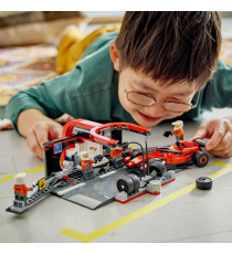 Lego City - Go-kart e piloti - Lego 60400 Pitstop e meccanici con monoposto Ferrari F1 Anni 6+ 322pz