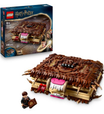 Lego Harry Potter - Il Libro Mostro dei mostri azzannante - Lego 76449 con Motore Pull-Back e Bocca Apribile 518pz Anni 9+