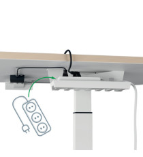 Scrivania Compatta Elettrica Sit-Stand - fissa - 80 x 60 x 65-130 cm - bianco - Leitz