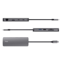 Adattatore multiporta - 8 -in-1 - Dalyx - Trust