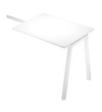 Allungo reversibile dx/sx Easy - 80 x 60 cm - gamba inclinata - grigio