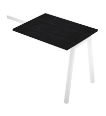 Allungo reversibile dx/sx Easy - 80 x 60 cm - gamba inclinata - nero venato