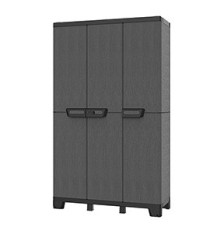 Armadio CAB102A ardesia - 3 ante - 102 x 39 x 172 cm - plastica - nero - Terry