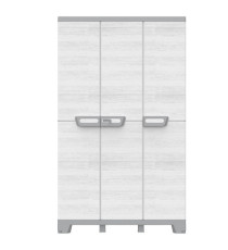 Armadio CAB102A sequoia - 3 ante - 102 x 39 x 172 cm - plastica - grigio - Terry