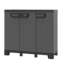Armadio CAB102B ardesia - 3 ante - 102 x 39 x 93,5 cm - plastica - nero - Terry