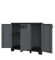 Armadio CAB102B ardesia - 3 ante - 102 x 39 x 93,5 cm - plastica - nero - Terry