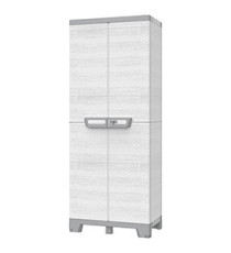 Armadio CAB2680 sequoia - 2 ante - 68 x 39 x 172 cm - plastica - grigio - Terry