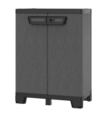 Armadio CAB680 ardesia - 2 ante - 68 x 39 x 93,5 cm - plastica - nero - Terry